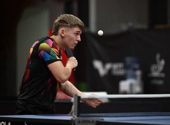 MenÂ s Singles, group 7 of Table tennis, Tischtennis during the WTT Feeder Olomouc, Czech Republic, August 25, 2026. Pictured Milosz Sawczak of Poland. (CTKxPhoto LudekxPerina) CTKPhotoP2026082503528  CTKPhotoP2026082503528