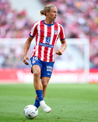 Marcos Llorente of Atletico de Madrid during the La Liga EA Sports match between Atletico de Madrid and Villarreal CF played at Riyadh Metropolitano Stadium on August 23, 2026 in Madrid, Spain. MADRID EDITORIAL USE ONLY Copyright: xx CesarxCebollax xALFAQUIx dpphotos201942