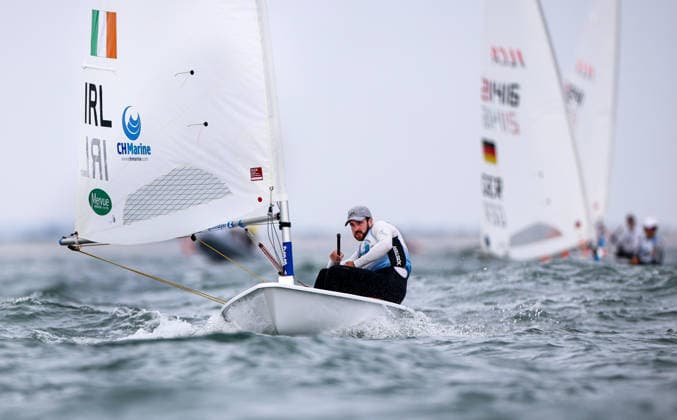 2026 ILCA Laser Men s World Sailing Championships, Dun Laoghaire, Dublin 25 8 2026 Ireland™s Finn Lynch Finn Lynch 25 8 2026  Copyright: xx AC3_6069