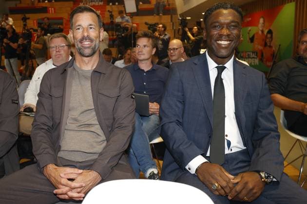 ZEIST , 25-08-2026 , KNVB Campus, Presentation of the new manager, trainer coach of Oranje (Dutch National Football Team) Xavi Hernandez, Ruud van Nistelrooy and Clarence Seedorf Presentation Xavi Hernandez  x206040237x Copyright: