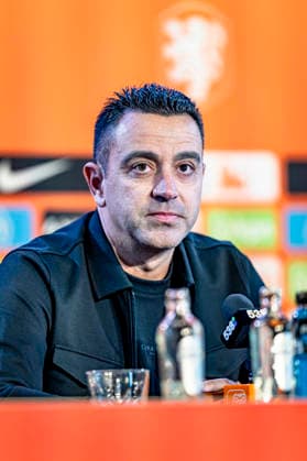 ZEIST Xavi Hernandez, head coach of the Netherlands national football team, during the Xavi Hernandez press conference, PK, Pressekonferenz at the KNVB Campus on 25 August 2026 in Zeist, the Netherlands. (Photo by DeFodi Images) - *** ZEIST Xavi Hernandez, head coach of the Netherlands national soccer team, during the Xavi Hernandez press conference at the KNVB Campus on August 25, 2026, in Zeist, the Netherlands. Photo by DeFodi Images