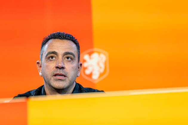 ZEIST Xavi Hernandez, head coach of the Netherlands national team, Nationalteam during the Xavi Hernandez press conference, PK, Pressekonferenz at the KNVB Campus on 25 August 2026 in Zeist, the Netherlands. (Photo by DeFodi Images) - *** ZEIST Xavi Hernandez, head coach of the Netherlands national team, during the Xavi Hernandez press conference at the KNVB Campus on August 25, 2026, in Zeist, the Netherlands. Photo by DeFodi Images