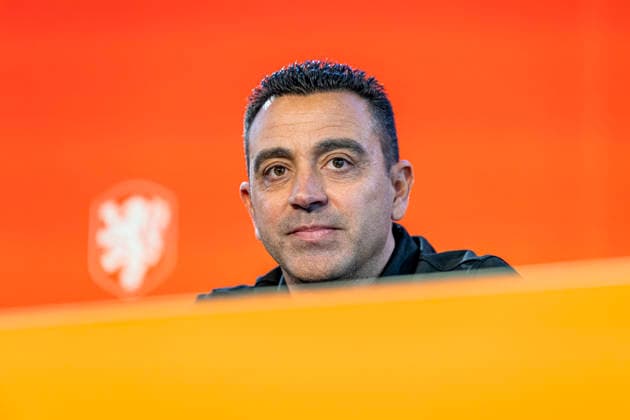 ZEIST Xavi Hernandez, head coach of the Netherlands national football team, during the Xavi Hernandez press conference, PK, Pressekonferenz at the KNVB Campus on 25 August 2026 in Zeist, the Netherlands. (Photo by DeFodi Images) - *** ZEIST Xavi Hernandez, head coach of the Netherlands national soccer team, during the Xavi Hernandez press conference at the KNVB Campus on August 25, 2026, in Zeist, the Netherlands. Photo by DeFodi Images