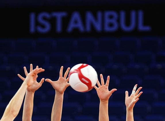 Hungary v Germany - CEV EuroVolley 2026 ISTANBUL, TURKIYE - AUGUST 25: Players compete during the CEV EuroVolley 2026 Women Group A match between Hungary and Germany at Sinan Erdem Sports Hall, on August 25, 2026 in Istanbul, Turkiye. Esra Bilgin Anadolu Istanbul Turkey. Editorial use only. Please get in touch for any other usage.  Copyright: x2026xAnadoluxEsraxBilginx