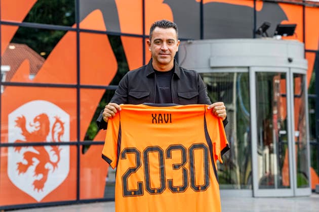 ZEIST Xavi Hernandez, head coach of the Netherlands national football team, during the Xavi Hernandez press conference, PK, Pressekonferenz at the KNVB Campus on 25 August 2026 in Zeist, the Netherlands. (Photo by DeFodi Images) - *** ZEIST Xavi Hernandez, head coach of the Netherlands national soccer team, during the Xavi Hernandez press conference at the KNVB Campus on August 25, 2026, in Zeist, the Netherlands. Photo by DeFodi Images
