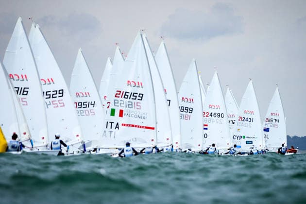 2026 ILCA Laser Men s World Sailing Championships, Dun Laoghaire, Dublin 25 8 2026 A view of the start A view of the start 25 8 2026  Copyright: xx DC75444 copy