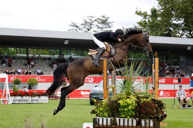 Gijon International Show Jumping Competition -CSI2* - August 25, 2026 Gonzalo Menendez Menendez rides on Fal Bala d Aury during the Faults & Times Jumping CSI 2* at Las Mestas on August 25, 2026 in Gijon, Spain Gijon Asturias Spain  Copyright: xDavidxFernandezx originalFilename:fern__ndez-gijonint260825_npIiP.jpg