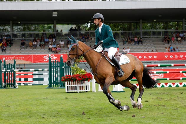 Gijon International Show Jumping Competition -CSI2* - August 25, 2026 Santiago Nunez Riva rides on Valquiria de Capella during the Faults & Times Jumping CSI 2* at Las Mestas on August 25, 2026 in Gijon, Spain Gijon Asturias Spain  Copyright: xDavidxFernandezx originalFilename:fern__ndez-gijonint260825_npnwj.jpg