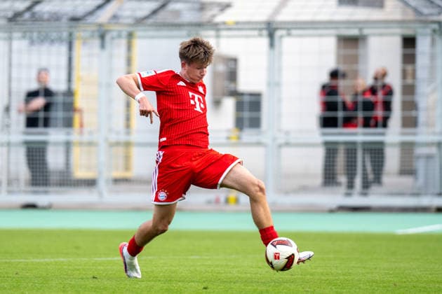 Matous Srb 11 (FC Bayern Muenchen Amatuere), FC Bayern II vs. FC Memmingen, Fussball, Regionalliga Bayern, 5. Spieltag, 25.08.2026 DFB regulations prohibit any use of photographs as image sequences and or quasi-video Muenchen Bayern Deutschland *** Matous Srb 11 FC Bayern Munich Amateurs, FC Bayern II vs. FC Memmingen, Soccer, Bavarian Regional League, Matchday 5, August 25, 2026. DFB regulations prohibit any use of photographs as image sequences and or quasi-videos. Munich, Bavaria, Germany Copyright: xkolbert-press UlrichxGamelx