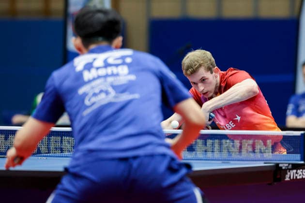 Cedric Meissner (TTC Schwalbe Bergneustadt) und Fan Bo Meng (TTC RhoenSprudel Fulda-Maberzell) kaempfen um den Ball waehrend des Spiels der 1. Tischtennis-Bundesliga der Herren zwischen dem TTC Schwalbe Bergneustadt und dem TTC RhoenSprudel Fulda-Maberzell, Burstenhalle am 25. August 2026 in Bergneustadt, Deutschland. (Foto von Marco Steinbrenner DeFodi Images) +++ Cedric Meissner (TTC Schwalbe Bergneustadt) und Fan Bo Meng (TTC RhoenSprudel Fulda-Maberzell) battle for the ball during the 1st Men s Table tennis, Tischtennis Bundesliga match between TTC Schwalbe Bergneustadt and TTC RhoenSprudel Fulda-Maberzell at Burstenhalle on August 25, 2026 in Bergneustadt, Germany. (Photo by Marco Steinbrenner DeFodi Images) (Photo by Marco Steinbrenner DeFodi Images) - *** Cedric Meissner of TTC Schwalbe Bergneustadt and Fan Bo Meng of TTC RhoenSprudel Fulda Maberzell battle for the ball during the Men s Table Tennis Bundesliga match between TTC Schwalbe Bergneustadt and TTC RhoenSprudel Fulda Maberzell, Burstenhalle on August 25, 2026, in Bergneustadt, Germany. Photo by Marco Steinbrenner, DeFodi Images. Cedric Meissner of TTC Schwalbe Bergneustadt and Fan Bo Meng of TTC RhoenSprudel Fulda Maberzell battle for the ball during the 1st Men’s Table Tennis Bundesliga match between TTC Schwalbe Bergneustadt and TTC RhoenSprudel Fulda Maberzell at Burstenhalle on August 25, 2026, in Bergneustadt, Germany. Photo by Marco Steinbrenner, DeFodi Images. Photo by Marco Steinbrenner, DeFodi Images