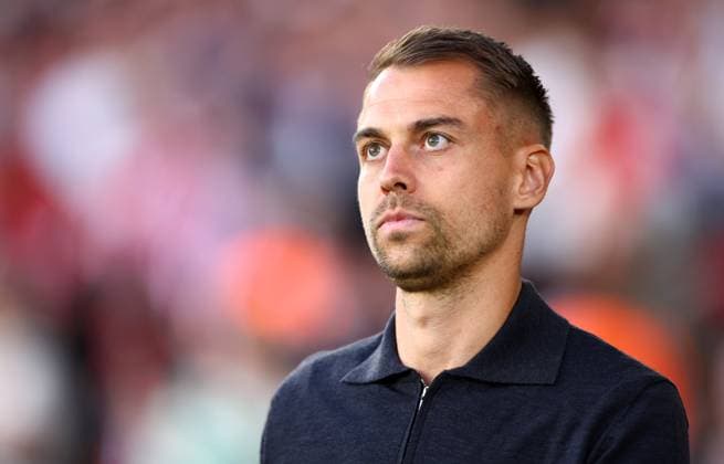 Southampton Manager Tonda Eckert. Southampton v West Ham United, EFL Carabao Cup, Second Round, Football, St Mary s Stadium, Southampton, UK - 25 Aug 2026Southampton St Mary s Stadium United Kingdom EDITORIAL USE ONLY No use with unauthorised audio, video, data, fixture lists, club league logos or live services. Online in-match use limited to 120 images, no video emulation. No use in betting, games or single club league player publications. Copyright: xJamesxMarsh Shutterstockx 17114998al