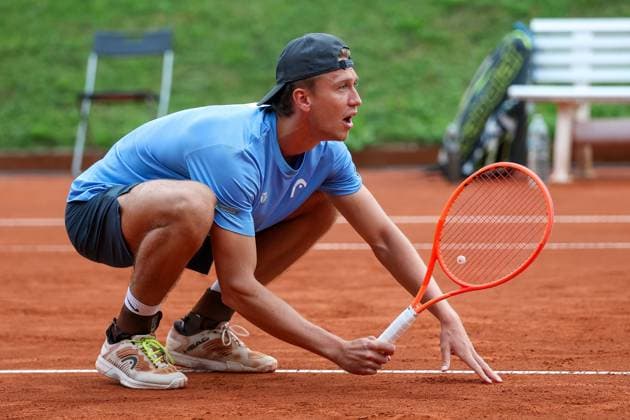 im Bild, Tom Bittner (GER), Alec Beckley (ZAF) Vasilios Caripi (ZAF) vs. Tom Bittner (GER) Noah Thurner (GER), ATP, Tennis Herren Challenger Schwaben Open, Herren, Doppel, Tennis, Achtelfinale, 25.08.2026 Augsburg Bayern Deutschland *** Pictured: Tom Bittner (GER), Alec Beckley (ZAF), Vasilios Caripi (ZAF) vs. Tom Bittner (GER) and Noah Thurner (GER), ATP Challenger Schwaben Open, Men s Doubles, Tennis, Round of 16, August 25, 2026, Augsburg, Bavaria, Germany Copyright: xkolbert-press ChristianxKolbertx