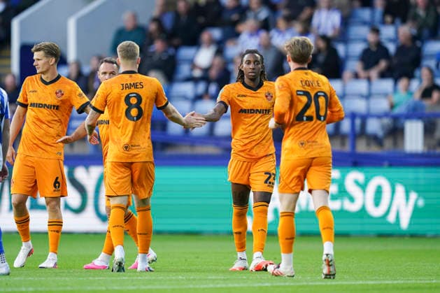 Sheffield Wednesday v Wolverhampton Wanderers, Carabao Cup Wolverhampton Wanderers midfielder Tawanda Chirewa (23) celebrates their sides first goal 0-1 during the Sheffield Wednesday v Wolverhampton Wanderers Carabao Cup 2nd Round match at Hillsborough Stadium, Sheffield, England on 25 August 2026 Credit: Eleanor Hoad Every Second Media Editorial use only. All images are copyright Every Second Media Limited. No images may be reproduced without prior permission. All rights reserved. Premier League and Football League images are subject to licensing agreements with Football DataCo Limited. see https: www.football-dataco.com Copyright: xIMAGO EveryxSecondxMediax ESM-2115-0002 EleanorxHoadx xEveryxSecondxMediax