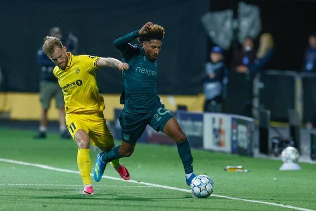 BODO , 25-08-2026 , Aspmyra Stadion , Champions League , knockout phase match 2 of 2 , season 2026 2027 , Bodo Glimt - NEC , picture shows NEC Nijmegen player Noe Lebreton Bodo Glimt - NEC  x206045465x Copyright: