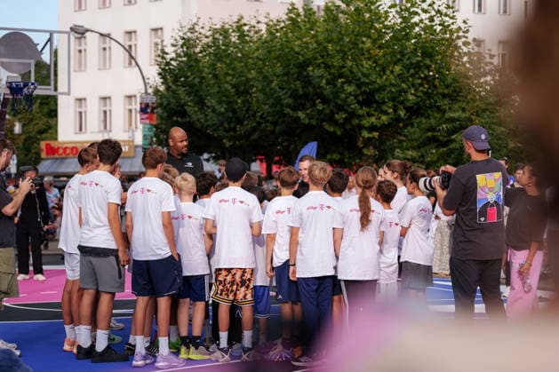 Eröffnung Basketball-Court Lietzenseepark - Orlando Magic Deutschland Sommer Tour 2026 Neu gestalteter Basketball-Court, aufgenommen zur Eröffnung am 25.08.2026 im Lietzenseepark, Berlin Berlin Lietzenseepark Berlin Deutschland
