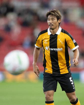 Stoke City v Hull City Carabao Cup Hidemasa Morita of Hull City during the Carabao Cup Second Round match between Stoke City and Hull City at the bet365 Stadium, Stoke-on-Trent 25 08 2026 UK Newspapers OUT Copyright: xMattxWilkinsonx FIL-23823-0214