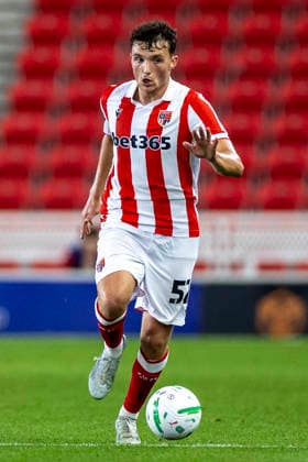 25th August 2026; Bet365 Stadium, Stoke, Staffordshire, England; Carabao Cup Football, Stoke City versus Hull City; Laurence Giani of Stoke City TimxWilliams