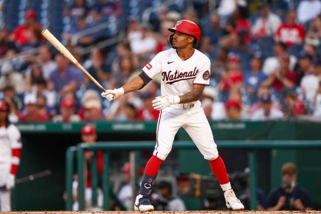August 25, 2026, Washington D.C, District Of Columbia, United States: Washington, DC; Washington Nationals shortstop Nasim NuoÂ±ez (26) bats during the Major League Baseball game between the Washington Nationals and the Colorado Rockies at Nationals Park on Tuesday, August 25, 2026. The Rockies beat the Nationals 3-1. MLB, Baseball Herren, USA Colorado Rockies 3:1 Washington Nationals  - ZUMAp258 20260825_znp_p258_004 Copyright: xStevexPrakopex
