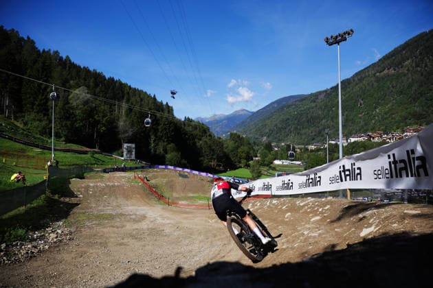 2026 UCI Mountain Bike World Championships Picture by Ed Sykes SWpix.com - 26 08 2026 - Cycling - 2026 UCI Mountain Bike World Championships - Val di Sole, Trentino, Italy - E-mountain bike (E-MTB) Cross Country - Women Elite - Kathrin Stirnemann (Switzerland) Copyright: x xSWpix.comx(t axPhotographyxHubxLtd)xEdxSykes SWpix.comx SWP-3030-19403