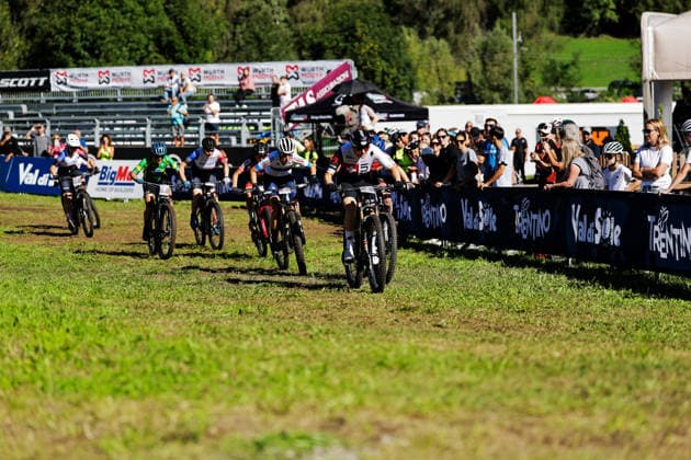 2026 UCI Mountain Bike World Championships Picture by Alex Whitehead SWpix.com - 26 08 2026 - Cycling - 2026 UCI Mountain Bike World Championships - Val di Sole, Trentino, Italy - E-mountain bike (E-MTB) Cross Country - Women Elite - Kathrin Stirnemann (Switzerland) Copyright: x xSWpix.comx(t axPhotographyxHubxLtd)xAlexxWhitehead SWpix.comx SWP-3030-19425