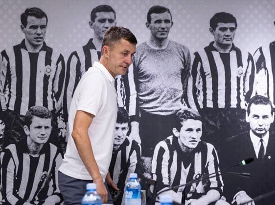 FK Partizan press conference, PK, Pressekonferenz Head coach Sasa Ilic of Partizan during the FK Partizan Press Conference at stadium FK Partizan on August 26, 2026 in Belgrade, Serbia. Belgrade Serbia Copyright: xSrdjanxStevanovicx x