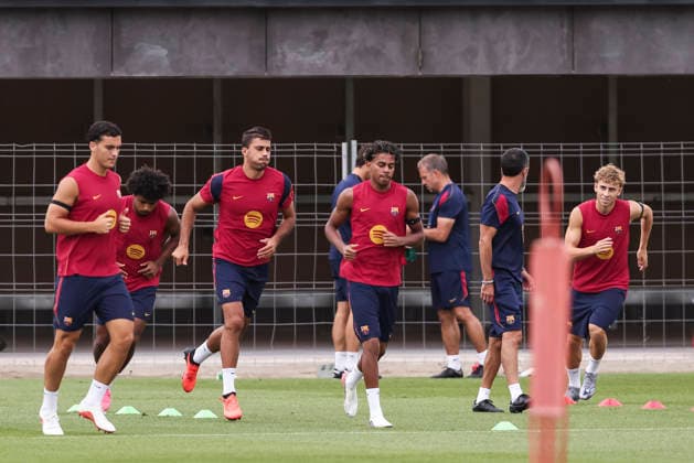 August 26, 2026, Sant Joan Despi, Barcelona, Spain: Lamine Yamal during the training day of FC Barcelona, Barca ahead the Spanish League, Laliga EA Sports, football match against Athletic Club at Ciudad Esportiva Joan Gamper on August 26, 2026 in Sant Joan Despi, Barcelona, Spain. FC Barcelona Training And press conference, PK, Pressekonferenz - LaLiga EA Sports  - ZUMAa181 20260826_zaa_a181_001 Copyright: xJavierxBorregox
