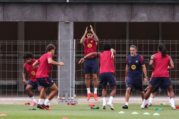 August 26, 2026, Sant Joan Despi, Barcelona, Spain: Joao Cancelo during the training day of FC Barcelona, Barca ahead the Spanish League, Laliga EA Sports, football match against Athletic Club at Ciudad Esportiva Joan Gamper on August 26, 2026 in Sant Joan Despi, Barcelona, Spain. FC Barcelona Training And press conference, PK, Pressekonferenz - LaLiga EA Sports  - ZUMAa181 20260826_zaa_a181_015 Copyright: xJavierxBorregox