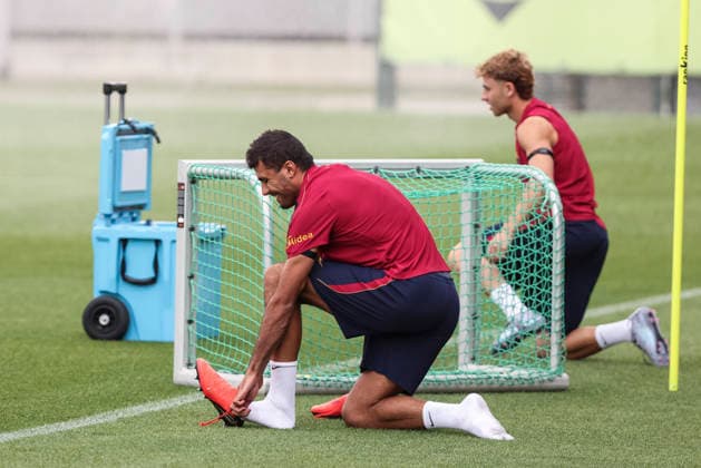 August 26, 2026, Sant Joan Despi, Barcelona, Spain: Rodri during the training day of FC Barcelona, Barca ahead the Spanish League, Laliga EA Sports, football match against Athletic Club at Ciudad Esportiva Joan Gamper on August 26, 2026 in Sant Joan Despi, Barcelona, Spain. FC Barcelona Training And press conference, PK, Pressekonferenz - LaLiga EA Sports  - ZUMAa181 20260826_zaa_a181_041 Copyright: xJavierxBorregox