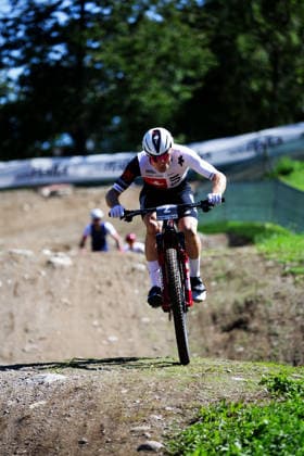 2026 UCI Mountain Bike World Championships Picture by Ed Sykes SWpix.com - 26 08 2026 - Cycling - 2026 UCI Mountain Bike World Championships - Val di Sole, Trentino, Italy - E-mountain bike (E-MTB) Cross Country - Men Elite - Joris Ryf (Switzerland) Copyright: x xSWpix.comx(t axPhotographyxHubxLtd)xEdxSykes SWpix.comx SWP-3030-19433