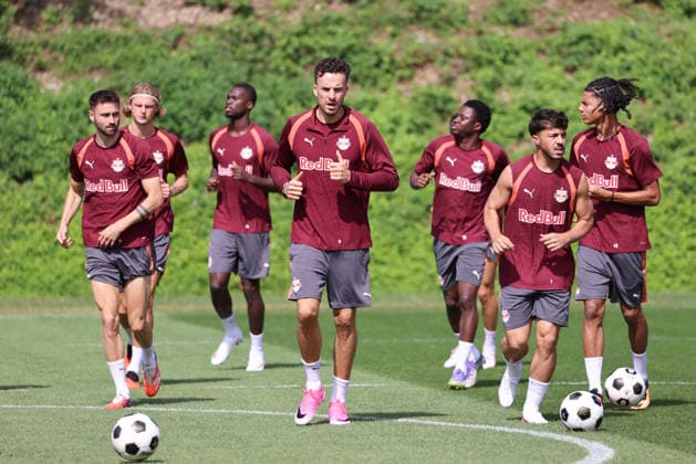 SOCCER - UEFA EL, RBS vs Mjaellby SALZBURG,AUSTRIA,26.AUG.26 - SOCCER - UEFA Europa League, play-off, Red Bull Salzburg vs Mjaellby AIF, preview, training RBS. Image shows Haris Tabakovic (RBS).  GEPAxpictures xMathiasxMandl