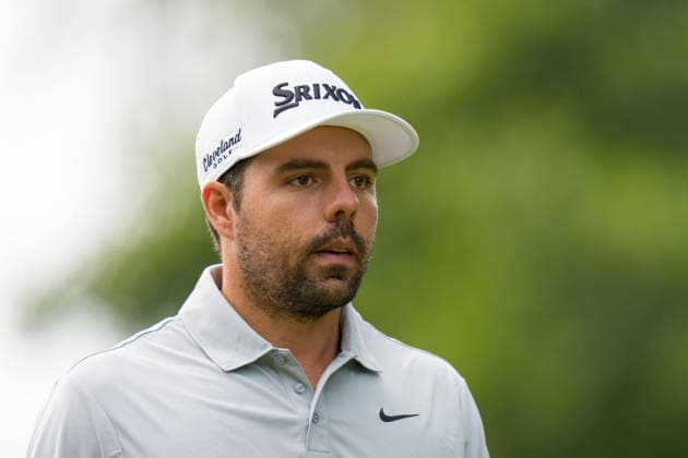 SUTTON COLDFIELD, ENGLAND - AUG 26: Alejandro Del Rey (ESP) walks from the third tee during the Pro-Am at the 2026 Husqvarna British Masters at The Belfry, Sutton Coalfield on August 26, 2026 in Warwickshire, England The 2026 Husqvarna British Masters