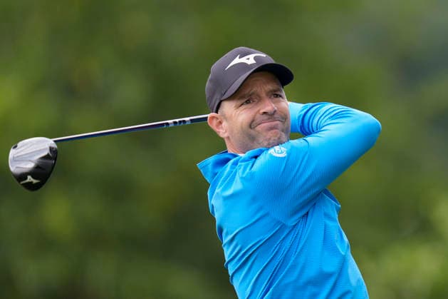 SUTTON COLDFIELD, ENGLAND - AUG 26: Marcel Schneider (GER) plays from the 3rd tee during the Pro-Am at the 2026 Husqvarna British Masters at The Belfry, Sutton Coalfield on August 26, 2026 in Warwickshire, England The 2026 Husqvarna British Masters