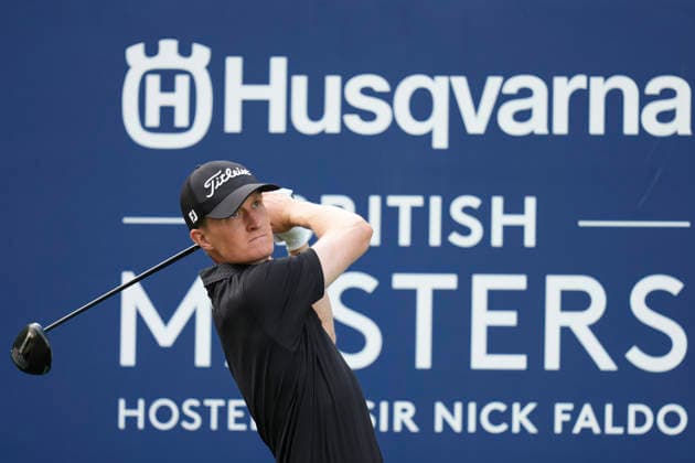 SUTTON COLDFIELD, ENGLAND - AUG 26: Marcus Kinhult (SWE) plays from the eleventh tee during the Pro-Am at the 2026 Husqvarna British Masters at The Belfry, Sutton Coalfield on August 26, 2026 in Warwickshire, England The 2026 Husqvarna British Masters