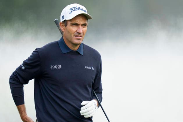 SUTTON COLDFIELD, ENGLAND - AUG 26: Eduardo Molinari (ITA) waits on the fourth tee during the Pro-Am at the 2026 Husqvarna British Masters at The Belfry, Sutton Coalfield on August 26, 2026 in Warwickshire, England The 2026 Husqvarna British Masters