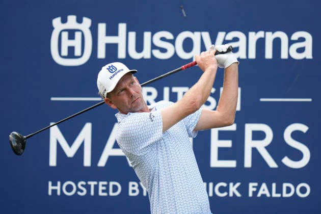 SUTTON COLDFIELD, ENGLAND - AUG 26: Marcel Siem (GER) plays from the eleventh tee during the Pro-Am at the 2026 Husqvarna British Masters at The Belfry, Sutton Coalfield on August 26, 2026 in Warwickshire, England The 2026 Husqvarna British Masters