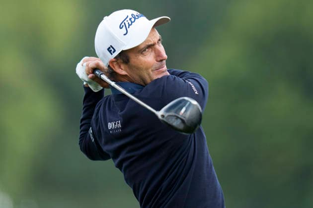 SUTTON COLDFIELD, ENGLAND - AUG 26: Eduardo Molinari (ITA) plays from the fourth tee during the Pro-Am at the 2026 Husqvarna British Masters at The Belfry, Sutton Coalfield on August 26, 2026 in Warwickshire, England The 2026 Husqvarna British Masters