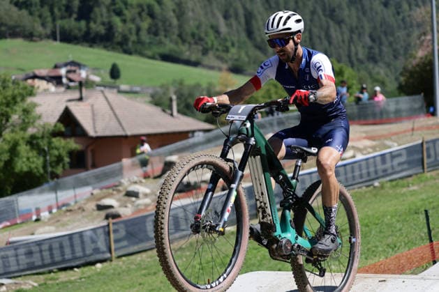 26.08.2026, Daolasa di Commezzadura, Val di Sole Bikeland, 2026 UCI MTB World Championship, WM, Weltmeisterschaft Men Elite s E-MTB XC (E-MTB Cross Country) JÃ rome Gilloux 1 (FRA) Daolasa di Commezzadura Val di Sole Bikeland Trento Italy *** August 26, 2026, Daolasa di Commezzadura, Val di Sole Bikeland, 2026 UCI MTB World Championships Men s Elite E MTB XC E MTB Cross Country Jérôme Gilloux 1 FRA Daolasa di Commezzadura Val di Sole Bikeland Trento Italy Copyright: xJustPictures.ch FrancescoxMinghettix jp-en-FrMi-MNG_0183