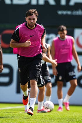 Besiktas complete preparations for Kauno Zalgiris Europa League Play-Off match ISTANBUL, TURKIYE - AUGUST 26: Besiktas player Orkun Kokcy takes part in a training session at BJK Nevzat Demir Training Facilities ahead of the UEFA Europa League play-off second-leg match against Lithuanian side Kauno Zalgiris, on August 26, 2026 in Istanbul, Turkiye. Muhammed Ali Yigit Anadolu Istanbul Turkey. Editorial use only. Please get in touch for any other usage.  Copyright: x2026xAnadoluxMuhammedxAlixYigitx