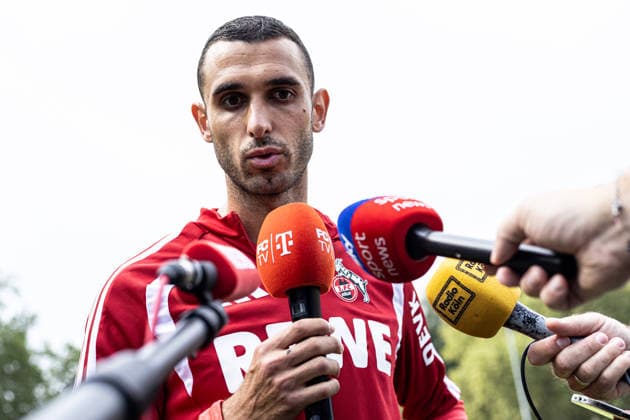 Training, 1.FC Köln, 26.08.2026 Ellyes Skhiri (1. FC Köln, 6) beim Interview nach der Training. Training, 1.FC Köln, 26.08.2026 DFL regulations prohibit any use of photographs as image sequences and or quasi video. *** Training, 1. FC Köln, August 26, 2026 Ellyes Skhiri, 1. FC Köln, 6, during an interview after training Training, 1. FC Köln, August 26, 2026 DFL regulations prohibit any use of photographs as image sequences and or quasi-video Copyright: xBEAUTIFULxSPORTS Buriakovx
