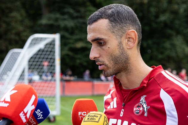 Training, 1.FC Köln, 26.08.2026 Ellyes Skhiri (1. FC Köln, 6) beim Interview nach der Training. Training, 1.FC Köln, 26.08.2026 DFL regulations prohibit any use of photographs as image sequences and or quasi video. *** Training, 1. FC Köln, August 26, 2026 Ellyes Skhiri, 1. FC Köln, 6, during an interview after training Training, 1. FC Köln, August 26, 2026 DFL regulations prohibit any use of photographs as image sequences and or quasi-video Copyright: xBEAUTIFULxSPORTS Buriakovx