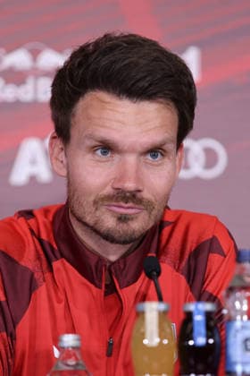 SOCCER - UEFA EL, RBS vs Mjaellby SALZBURG,AUSTRIA,26.AUG.26 - SOCCER - UEFA Europa League, play-off, Red Bull Salzburg vs Mjaellby AIF, preview, press conference, PK, Pressekonferenz RBS. Image shows head coach Danny Roehl (RBS).  GEPAxpictures xMathiasxMandl