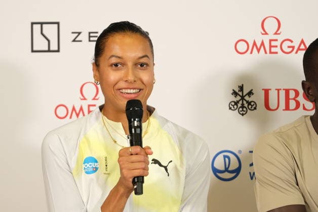 RECORD DATE NOT STATED Swiss 800m Audrey Werro during the press conference, PK, Pressekonferenz at Weltklasse 2026, the Zurich stage of Diamond League Copyright: xSergioxBrunettix