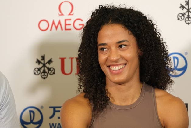 RECORD DATE NOT STATED Swiss 100m hürden Ditaji Kambundji during the press conference, PK, Pressekonferenz at Weltklasse 2026, the Zurich stage of Diamond League Copyright: xSergioxBrunettix