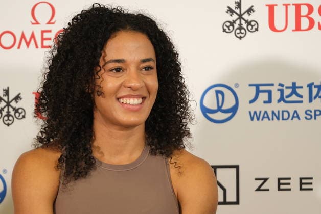 RECORD DATE NOT STATED Swiss 100m hürden Ditaji Kambundji during the press conference, PK, Pressekonferenz at Weltklasse 2026, the Zurich stage of Diamond League Copyright: xSergioxBrunettix