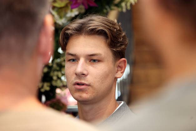 Fussball, Herren, Wiesn Einkleidung, Saison 2026 2027, TSV 1860 München, Trachten Angermaier Raphael Ott (TSV 1860 München) Kopf, Portrait