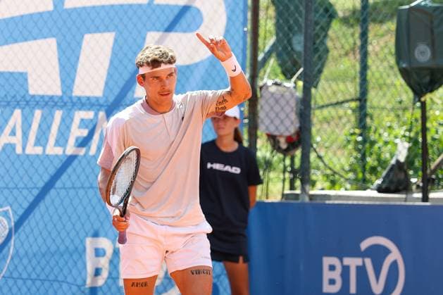 Im Bild: Daniel Masur (GER), Max Schoenhaus (GER) vs. Daniel Masur (GER), ATP, Tennis Herren Challenger Schwaben Open, Herren, Einzel, Tennis, Achtelfinale, 26.08.2026 Augsburg Bayern Deutschland