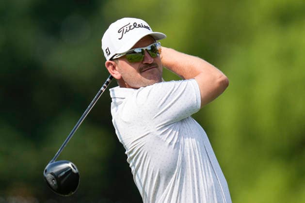 SUTTON COLDFIELD, ENGLAND - AUG 26: Bernd Wiesberger (AUT) plays from the fourth tee during the Pro-Am at the 2026 Husqvarna British Masters at The Belfry, Sutton Coalfield on August 26, 2026 in Warwickshire, England The 2026 Husqvarna British Masters