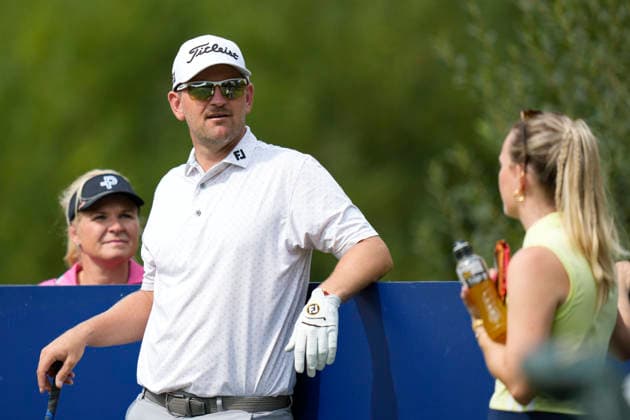 SUTTON COLDFIELD, ENGLAND - AUG 26: Bernd Wiesberger (AUT) waits on the fourth tee during the Pro-Am at the 2026 Husqvarna British Masters at The Belfry, Sutton Coalfield on August 26, 2026 in Warwickshire, England The 2026 Husqvarna British Masters