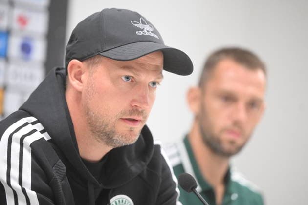 Head coach Jacob Neestrup at the press conference, PK, Pressekonferenz of the Panathinaikos FC Athens team before the return match of the 4th preliminary round of the UEFA Conference League: FC Hradec Kralove vs Panathinaikos FC Athens, in Hradec Kralove, Czech Republic, on August 26, 2026. (CTKxPhoto JosefxVostarek) CTKPhotoP2026082606238  CTKPhotoP2026082606238