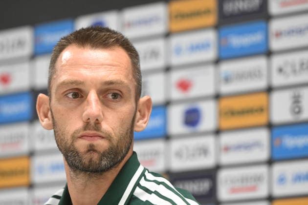 Stefan de Vrij at the press conference, PK, Pressekonferenz of the Panathinaikos FC Athens team before the return match of the 4th preliminary round of the UEFA Conference League: FC Hradec Kralove vs Panathinaikos FC Athens, in Hradec Kralove, Czech Republic, on August 26, 2026. (CTKxPhoto JosefxVostarek) CTKPhotoP2026082606253  CTKPhotoP2026082606253